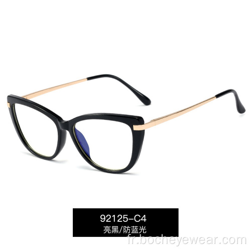 Lunettes de vue à la mode TR90 jeux d&#39;ordinateur protection des yeux lunettes anti Blu ray pour hommes et femmes